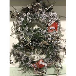 Home Accents Holiday 30" Battery Operated Wreath with Timer