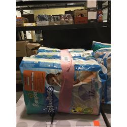 Pampers Splashers Diapers Lot of 3