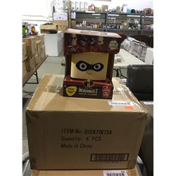 Case of 4 Incredibles 2 Glow Buddies LED Light Up Toys