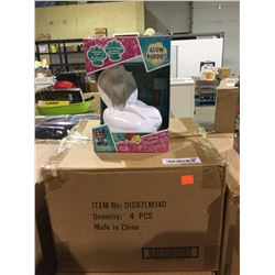 Case of 4 Disney Princess Color-Me and Glow Kit Glow Buddies LED Light Up Toys