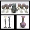 Image 1 : Twelve piece set of Nouveau art glass i