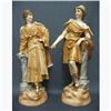 Image 1 : Pair of polychrome porcelain figurines;