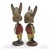Image 2 : A pair of standing rabbit paper mache n