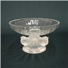 Image 1 : Lalique crystal compote; frosted standa