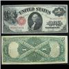 Image 1 : 1917 United States one dollar note; red