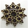 Image 3 : Bohemian garnet pin set with sixty one 