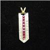 Image 1 : Art Deco 18k white gold ruby and diamon