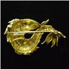 Image 2 : 14k gold sea serpent pin with red stone