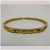 Image 1 : 18k gold bangle bracelet; fancy goldwor