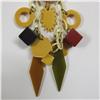 Image 2 : Multicolored bakelite dangle pin measur