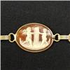 Image 2 : 14k gold cameo bracelet comprised of fi