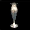 Image 1 : Sterling weighted vase; eight paneled s