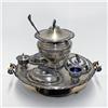 Image 1 : Silver plated soup waiter on turntable;