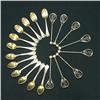 Image 1 : Two sets of sterling silver demitasse s