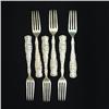 Image 1 : Set of six sterling silver dinner forks