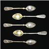 Image 1 : Set of five Russian enameled silver dem