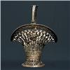 Image 1 : Silver reticulated basket with applied 