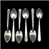 Image 2 : Set of six sterling fruit spoons and si