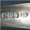 Image 2 : Five silver serving spoons including En