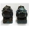 Image 2 : Pair of Japanese glazed redware hippo p