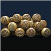 Image 1 : Twenty sets of brass doorknobs; each wi