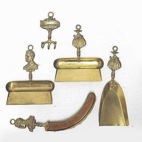 Queen Mary hanging brass butler's set i