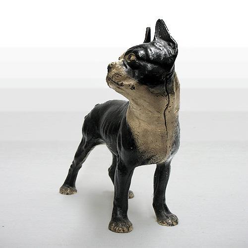Cast Iron Boston Terrier Door Stop Ear