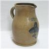 Image 1 : Stoneware pitcher cobalt slip decoratio
