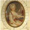 Image 1 : Miniature portrait of a lady painted on