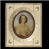 Image 1 : Miniature portrait of a lady painted on
