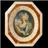 Image 1 : Miniature portrait of a lady painted on