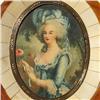 Image 2 : Miniature portrait of a lady painted on