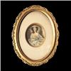 Image 1 : Miniature portrait of a lady painted on