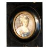 Image 1 : Miniature portrait of a lady painted on