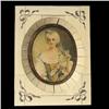 Image 1 : Miniature portrait of a lady painted on