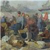 Image 2 : Gyula Nemeth oil on canvas, marketplace