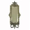 Image 1 : Brass framed double candle sconce with 
