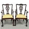 Image 1 : Pair of walnut Centennial Chippendale s