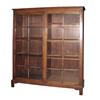 Image 1 : Walnut Chippendale style double glass d
