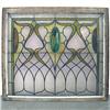 Image 1 : Art Nouveau stained glass window with c