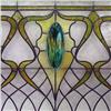 Image 2 : Art Nouveau stained glass window with c