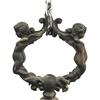 Image 2 : Brass chandelier; pair of winged cherub