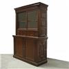 Image 1 : Late Victorian walnut cabinet with book