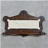 Image 1 : Walnut Victorian hanging mirror with to