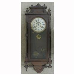 Ansonia regulator wall clock; eight day