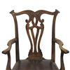 Image 2 : Chippendale maple armchair; carved cres