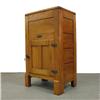 Image 2 : Oak ice box; hinged lid; recessed panel