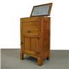 Image 5 : Oak ice box; hinged lid; recessed panel