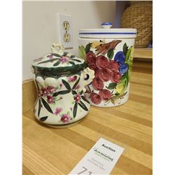 Two Lidded Containers A