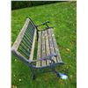 Image 1 : Outdoor wrought iron & wood bench. Cat C